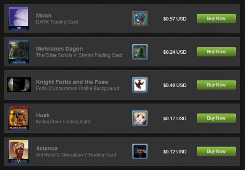 Steam Trading Card Values