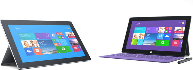 Microsoft Surface 2 and Surface 2 Pro