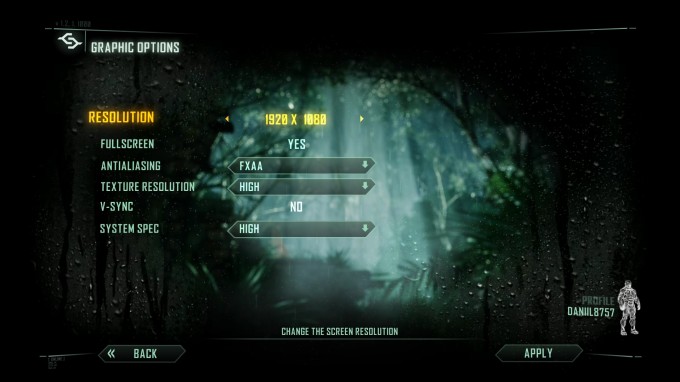 Crysis 3 Benchmark Settings