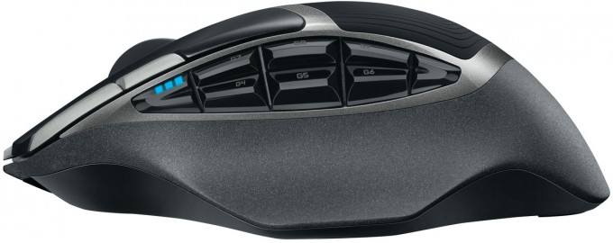 Logitech G602 Wireless Gaming Mouse - Left Side