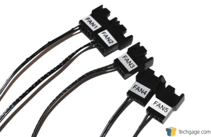 Thermaltake Commander F5 Fan Controller Connectors