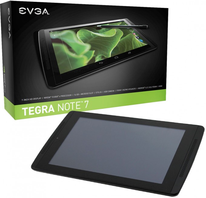 EVGA Tegra Note 7 Box and Tablet