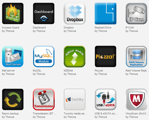 Thecus 200 Apps