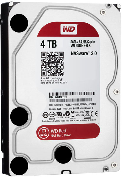 WD Red 4TB NAS Hard Drive WD40EFRX