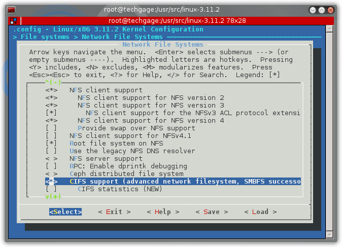 Linux Kernel Configuration Network File Systems 3-11