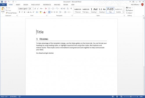 Microsoft Office 2013