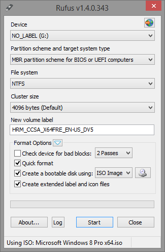 create bootable disk from iso