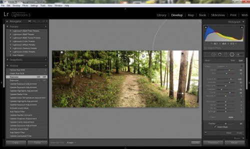 Lightroom 5 finally allows radial selections, which dramatically change its editing ability.