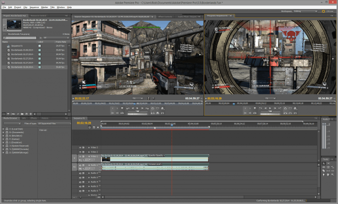 Adobe Premiere Pro - Export Video from NVIDIA's ShadowPlay