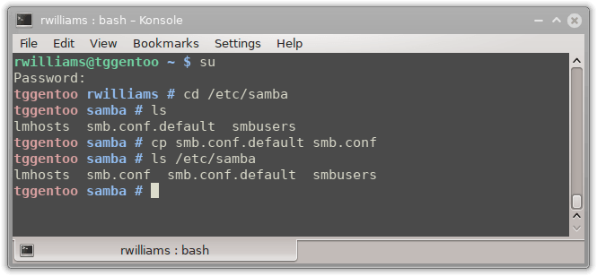 Creating a Samba Configuration File in Linux