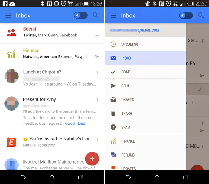 Rumored Gmail Mobile App Update