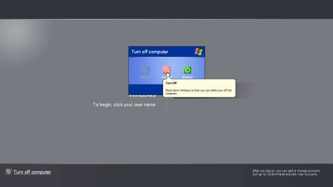 Windows XP - Shut Down For The Last Time