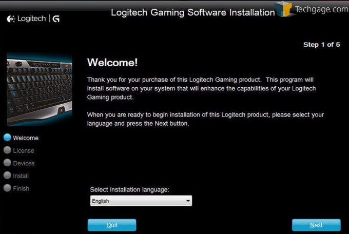 Logitech G502 Software Install Dialog Box 1