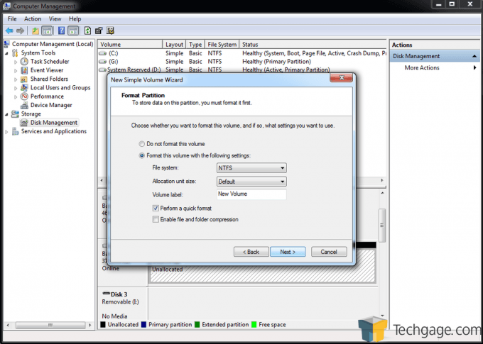 Teratrend TS432 Partition Format