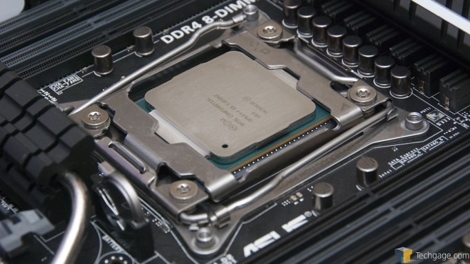 Intel Core i7-5960X Installed in an ASUS X99-DELUXE