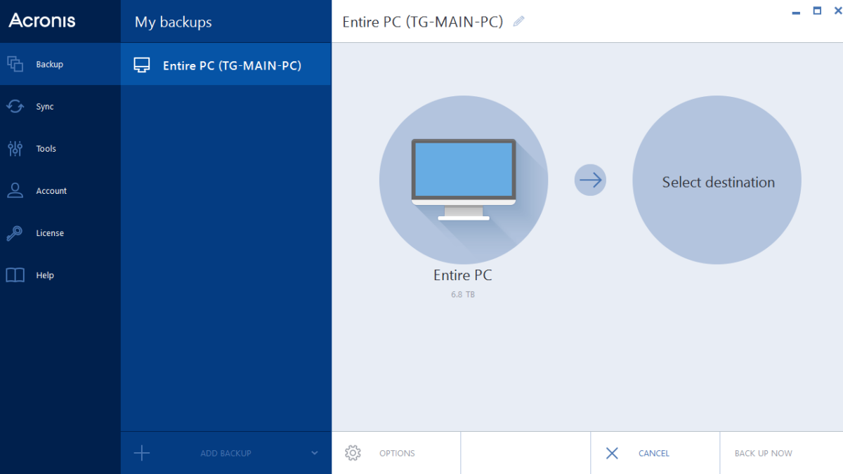 index of acronis true image 2015