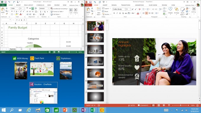 Microsoft Windows 10 - Snap Enhancements