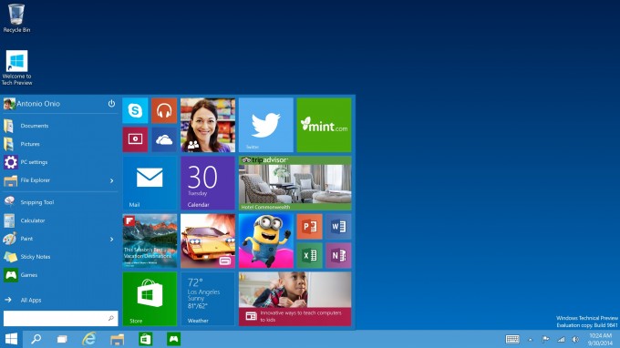 Microsoft Windows 10 - Start Menu