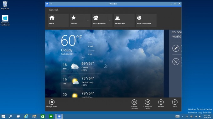 Microsoft Windows 10 - Windowed Apps