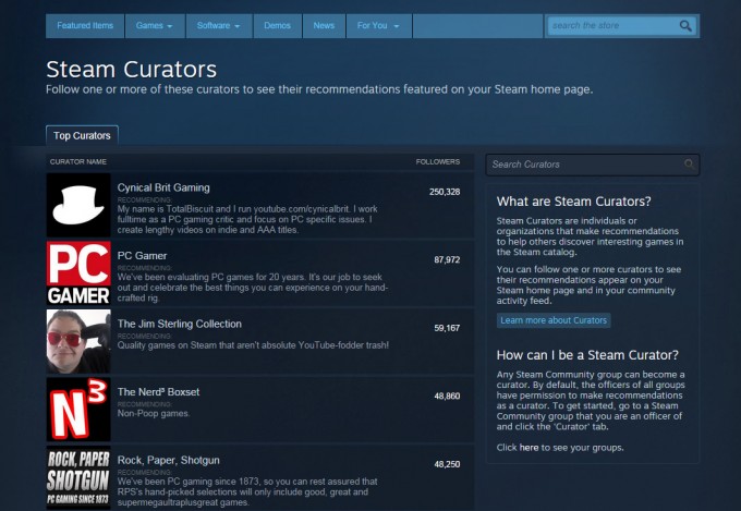 do steam curators make money