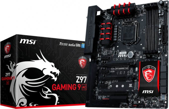 MSI Z97 Gaming 9 AC Motherboard and Box