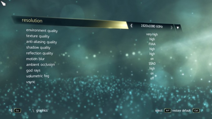 Assassin's Creed IV Black Flag Benchmark Settings