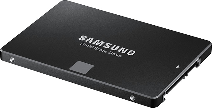 Samsung 850 EVO SSD - Angled