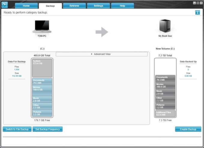 WD My Book Duo WD Smartware Backup 1 to Device