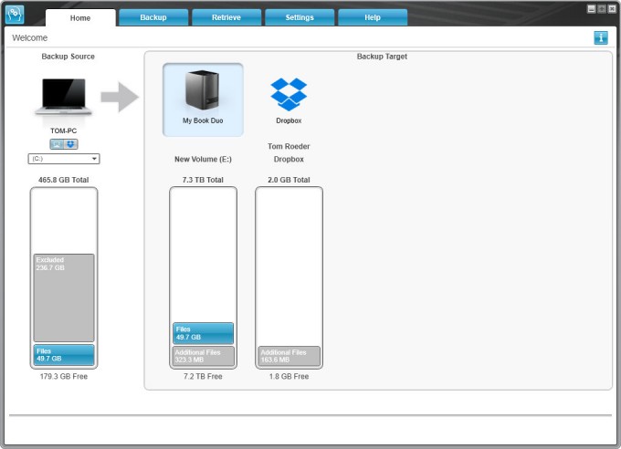 WD My Book Duo WD Smartware Dropbox 1