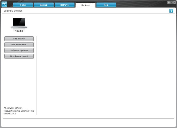 WD My Book Duo WD Smartware Settings