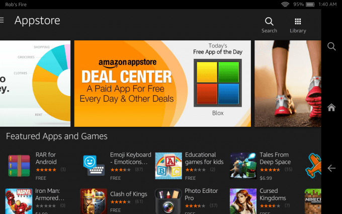 Amazon Fire HD 7 (2014) - App Store