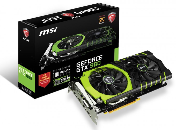 MSI Twin Frozr V 100 Million Edition GeForce GTX 960