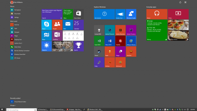 Windows 10 - Start Screen