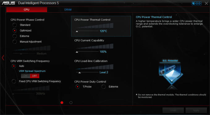 ASUS X99-DELUXE Software - CPU Tweaking