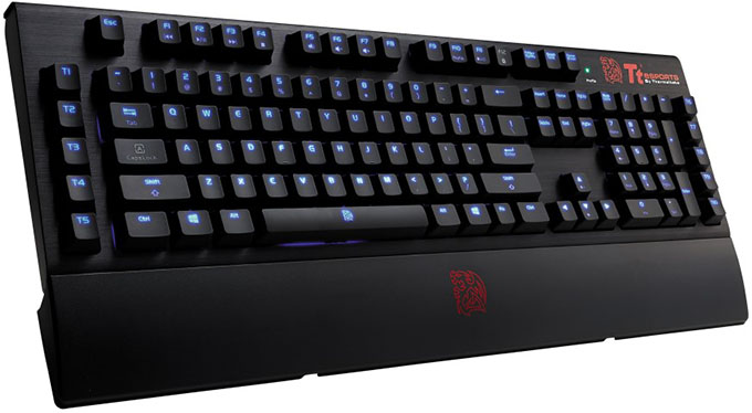 Tt eSPORTS POSEIDON Z Forged Gaming Keyboard - Angled