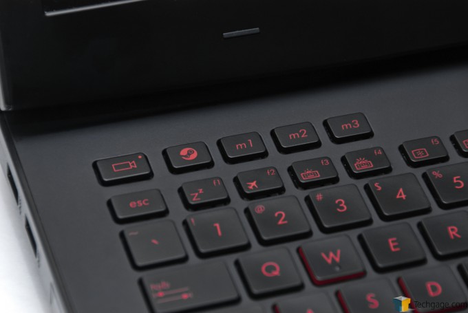 ASUS ROG G751JY Gaming Notebook - Special Keys Close-up