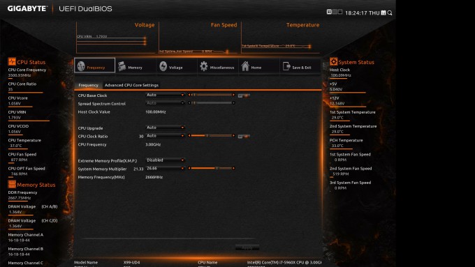 GIGABYTE X99-UD4 EFI - UEFI DualBIOS Orange Theme