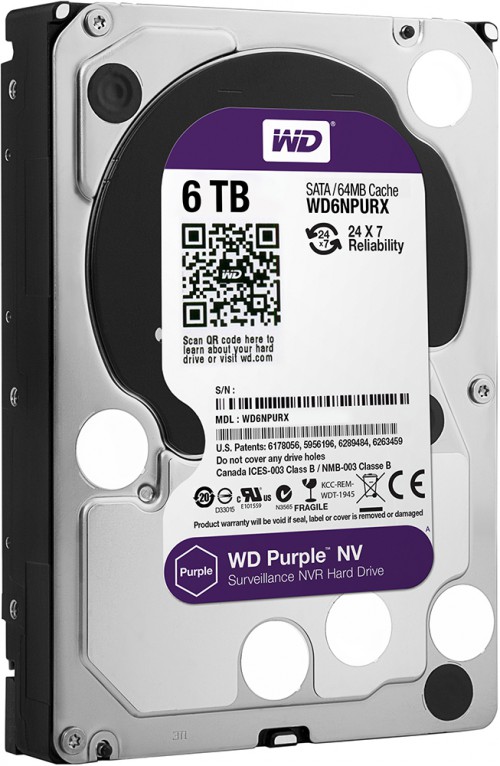 WD Purple NV Surveillance 6TB Hard Drive
