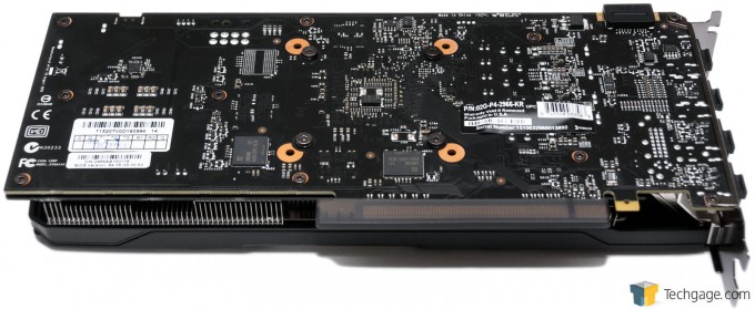 EVGA GeForce GTX 960 SSC 2GB - Back of Card