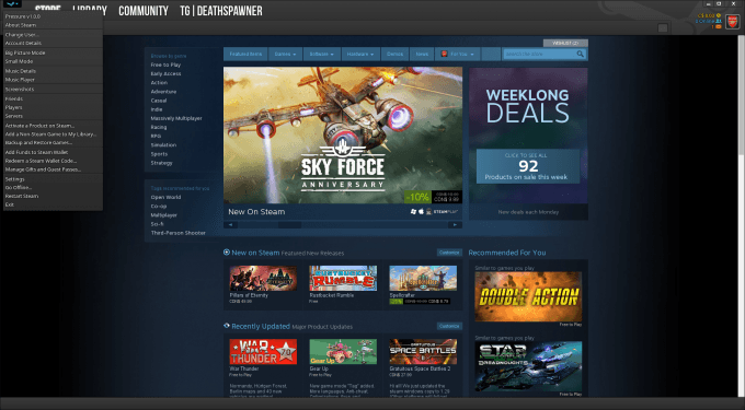 Steam - Pressure Theme (Store and Menu)