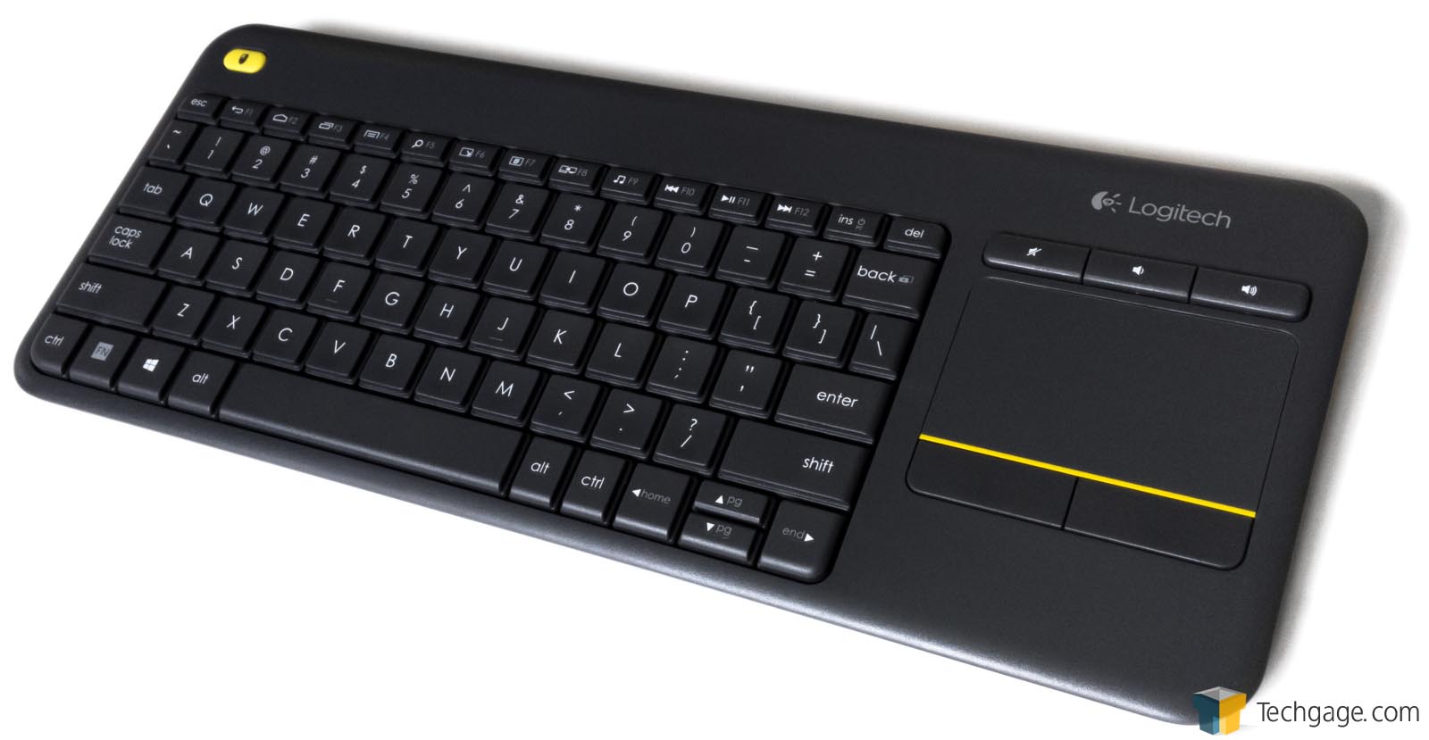 Logitech wireless touch keyboard k400 plus black usb обзор