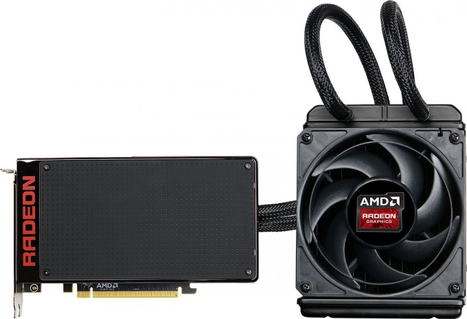 AMD Radeon Fury X Graphics Card - Side View