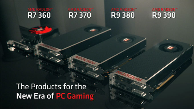 AMD Radeon R7 360, R7 370, R9 380 & R9 390