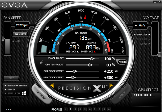 NVIDIA GeForce GTX 980 Ti Overclocking