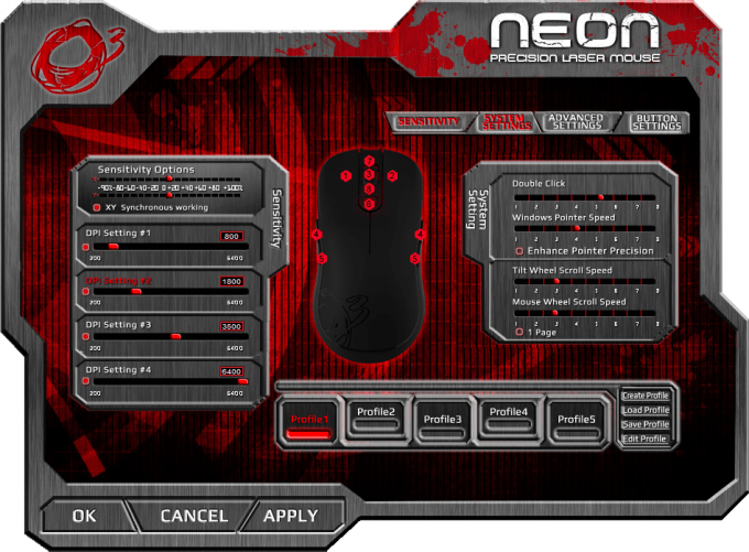 Ozone Gaming Neon Mouse Software 12 System Settings