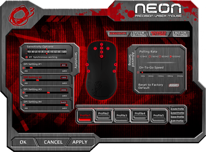 Ozone Gaming Neon Mouse Software 13 Advanced Settings