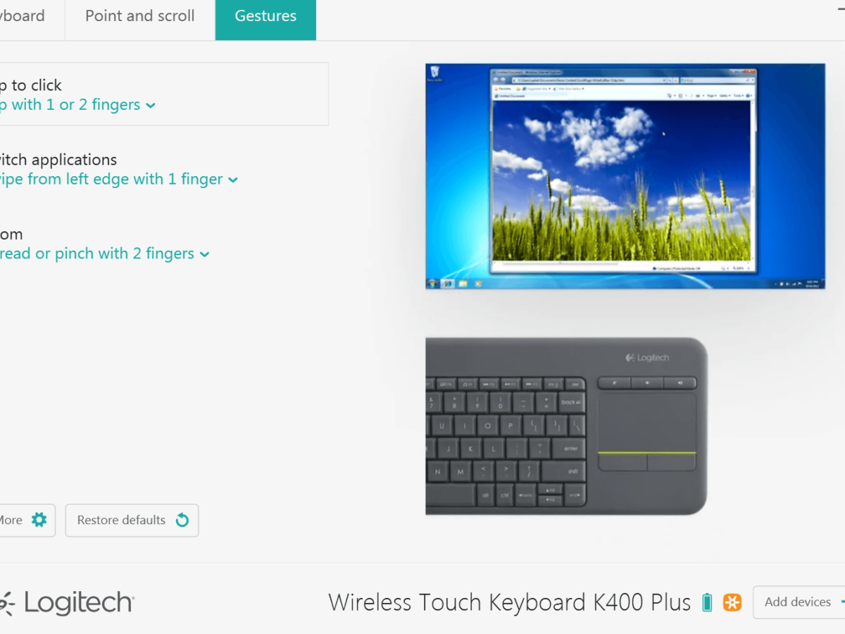 Rund ned Margaret Mitchell knap Logitech Wireless Touch Keyboard K400 Plus Review – Techgage
