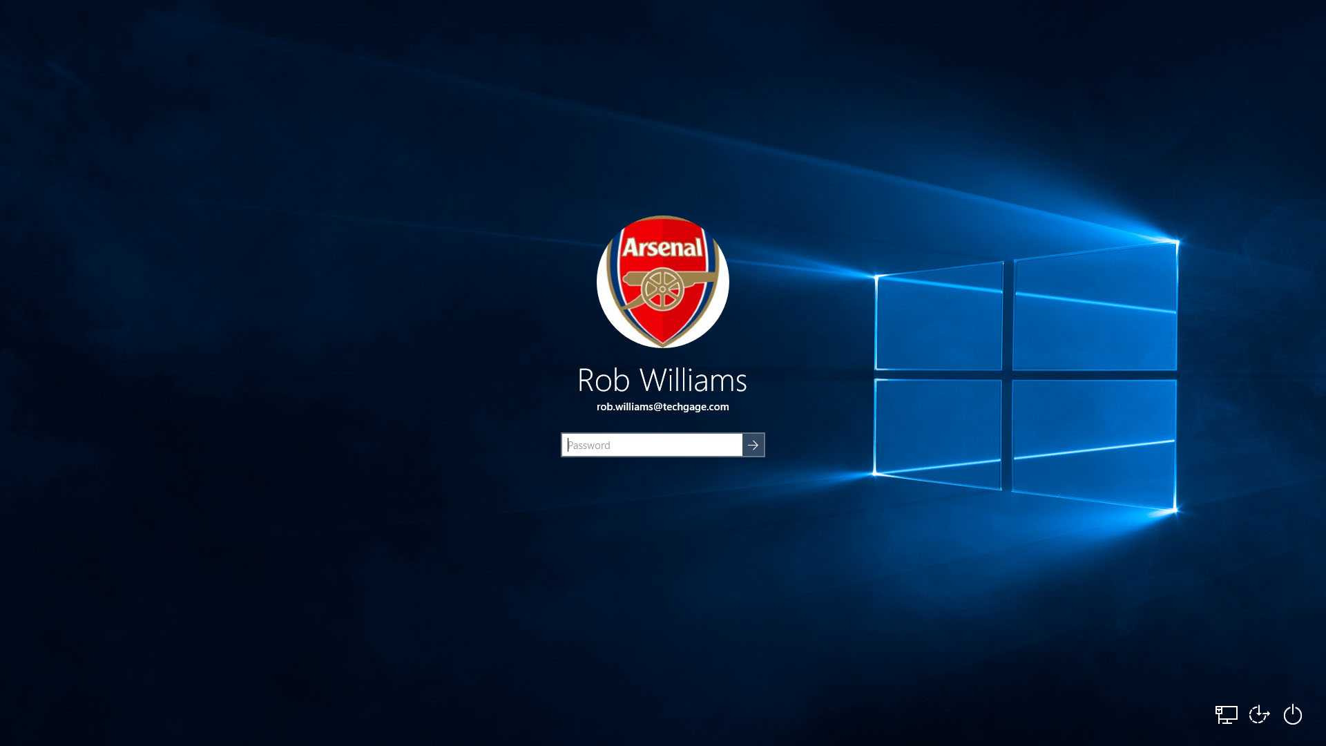 Экран логина Windows 10