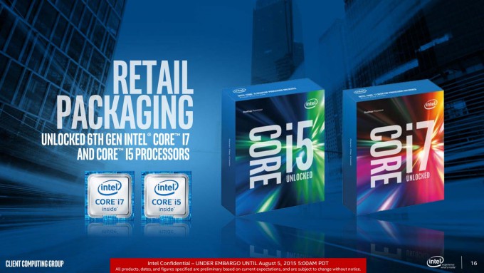 Intel Skylake Retail Packaging