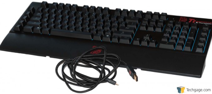 TT Poseidon Z Keyboard - Wrist Rest & Cable Bundle